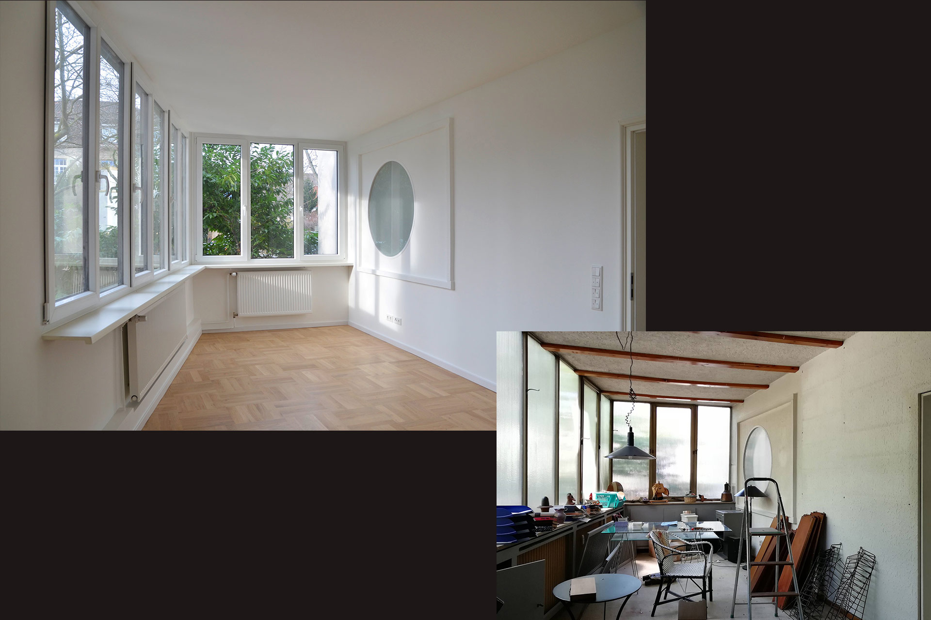 Strobel Architekten | Projekt "LS 18" Gartenzimmer: vorher - nachher